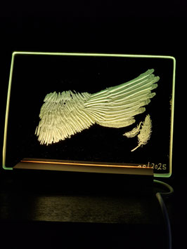 Glass decoration "Wing 2"