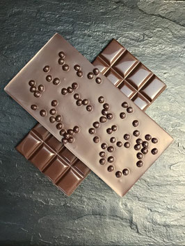 Zartbitter Schokolade 55% mit knusprigen Schokoladenperlen - 80 Gramm