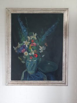 Zomerbloemen in keulse pot