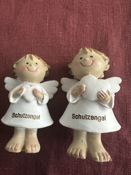 Schutzengel stehend weiss 2 Modelle (nur im Set)