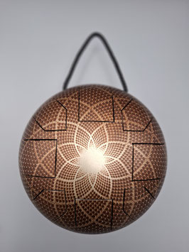 Flower of life, rustic brown