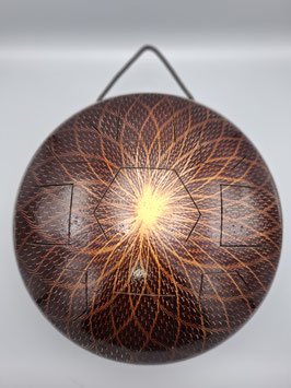 Flower of life, rusty brown