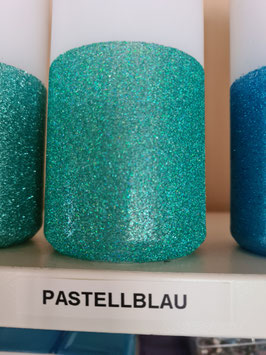 Pastellblau Hauseigener Holoflitter Untergrund für unsere Kerzen!