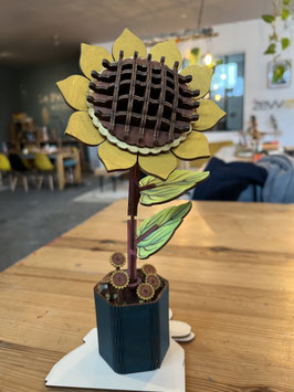 Fleur de Tournesol en bois - en 2 ateliers suivis !