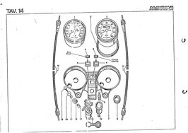 TAVOLA N.14 Cockpit / Instrumente / Zündschloss