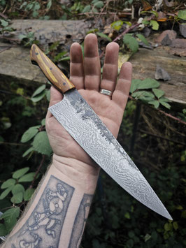 Chefknife - 50 Layer Damascus - Buche Gelb