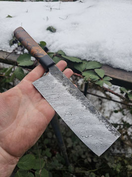 Nakiri - Ballbearing Damascus Cannister Blades