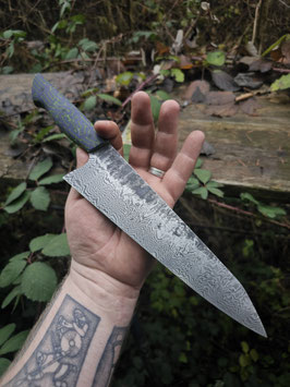 Gyuto Fulltang - 50 Layer Damascus - Crazy G10