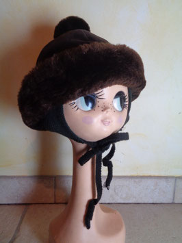 Chapeau fourrure et laine