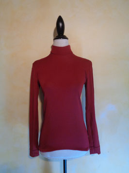 Sous pull bordeau 70's T.36