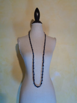 Sautoir perles noires