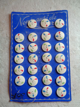 Planche de boutons 50's