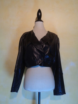 Blouson cuir 80's T.38