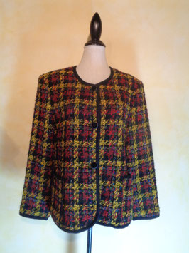 Veste à carreaux 80's T.40
