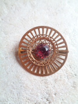 Broche ronde 50's