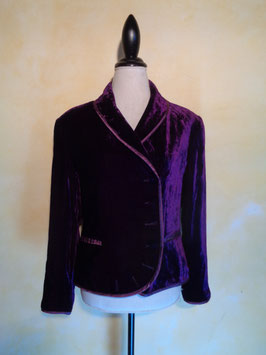 Veste velours violette 90's T.38