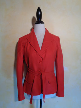 Veste laine rouge 70's T.38