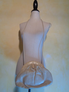 Pochette cuir blanc 90's