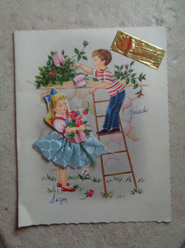 Carte fêtes des mères 60's