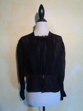 Corsage noir 1900 T.36