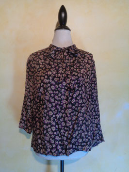 Blouse soie 70's T.40