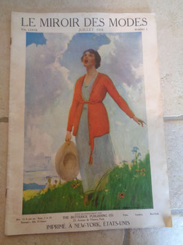 Magazine le miroir des modes 1918