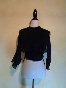 Corsage noir 1900 T.36