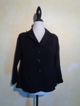 Veste noire 60's T.42