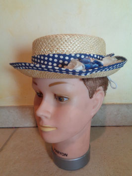 Canotier à pois