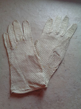 Gants cuir ajourés 60's