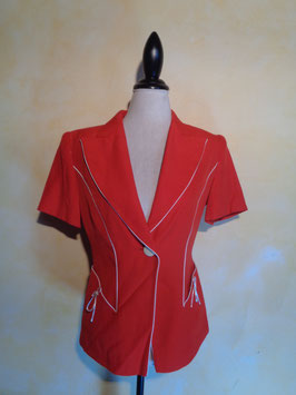 Veste rouge 90's T.38