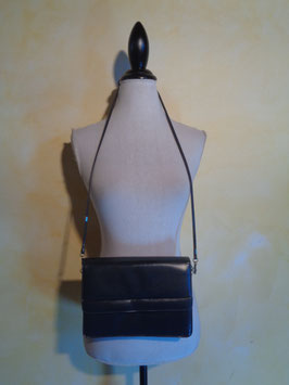 Pochette cuir gris 80's