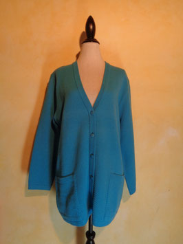 Gilet turquoise 70's T.42