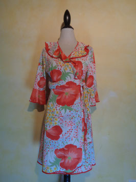 Robe de chambre coquelicots T.38