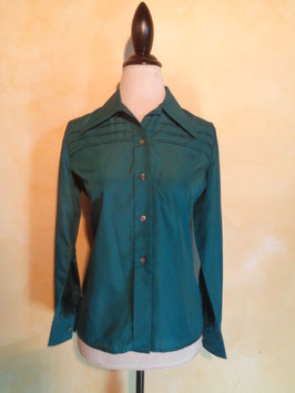 Chemise verte 70's T.38