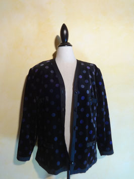 Veste velours pois 80's T.42