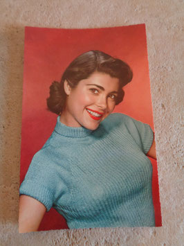 Carte postale Pin up sourire 60's