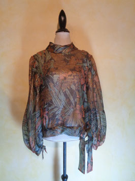 Blouse mousseline 70's T.40-42