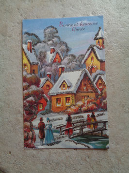 Carte bonne année 70's