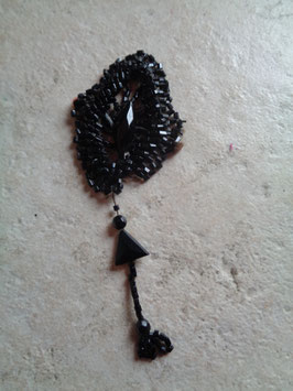 Appliqué jais 1900