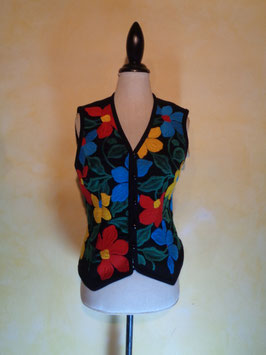 Gilet brodé 70's T.36