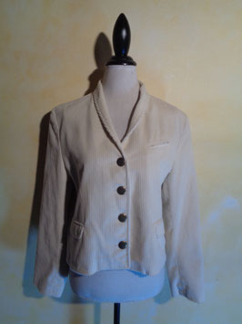 Veste velours blanc 90's T.40