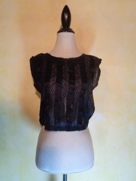 Corsage soie brodé 1900 T.36