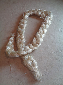 Ruban tressé blanc