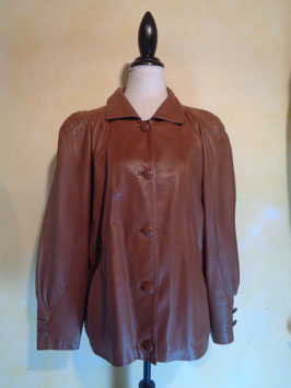 Veste cuir 80's T.42