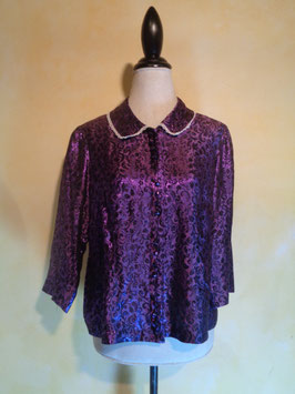 Chemise lamée 60's T.40