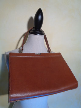 Sac cuir caramel 50's