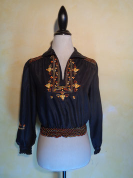 Blouse folk 70's T.36