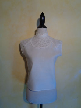 Corsage plastron dentelle 50's T.36