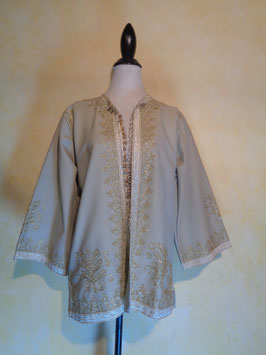 Veste appliqués lamés 70's T.42